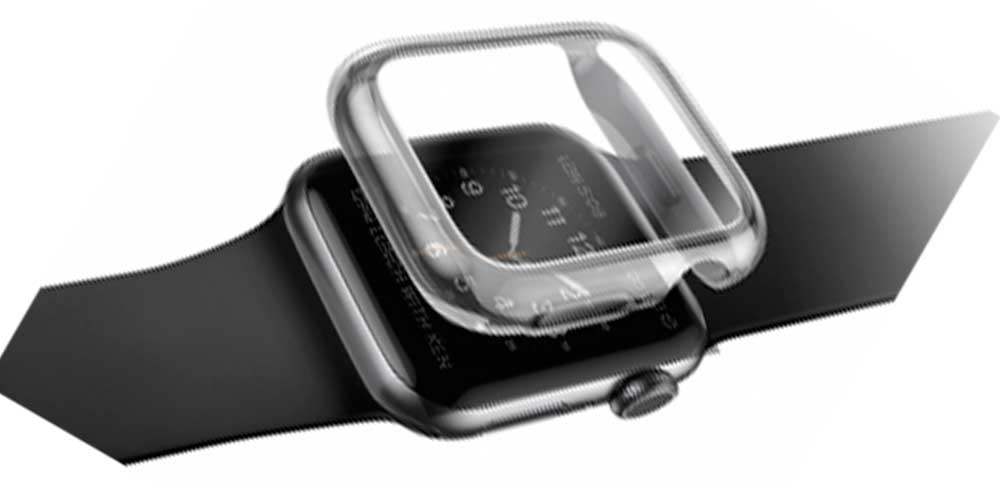 Чехол-накладка Uniq-Garde-для-Apple-Watch-40-мм,-силикон,-серый-баннер